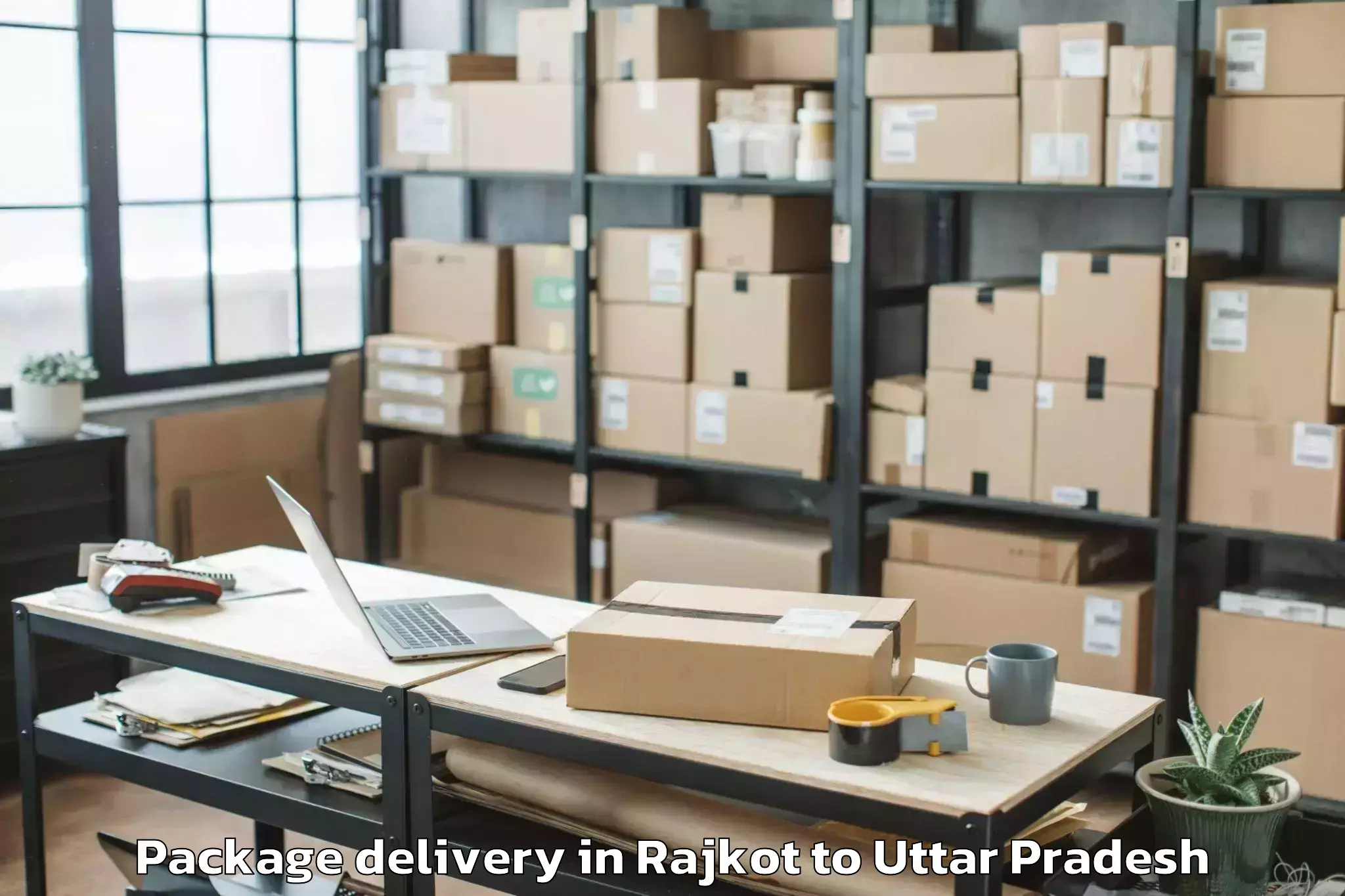 Trusted Rajkot to Jagdishpur Amethi Package Delivery